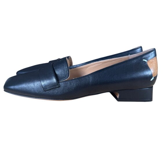 Maison Margiela Décortiqué Four-Stitch Square Toe Loafers Black Size 41 - Picture 7 of 11